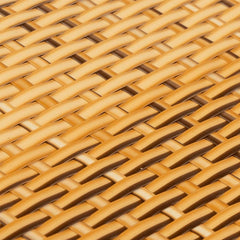 vidaXL Balcony Screen Light Brown 500x90 cm Poly Rattan 6