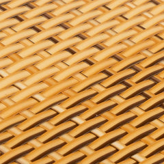vidaXL Balcony Screen Light Brown 600x90 cm Poly Rattan 6