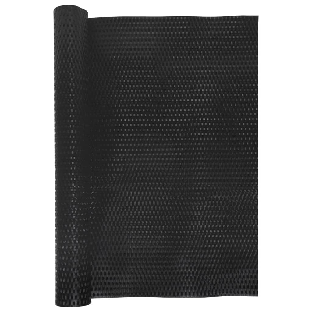 vidaXL Balcony Screen Black 300x80 cm Poly Rattan 3