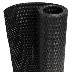 vidaXL Balcony Screen Black 400x100 cm Poly Rattan 2