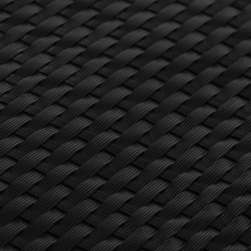 vidaXL Balcony Screen Black 400x100 cm Poly Rattan 6