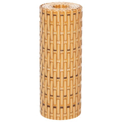 vidaXL Balcony Screens 10 pcs Light Brown 255x19 cm Poly Rattan 4