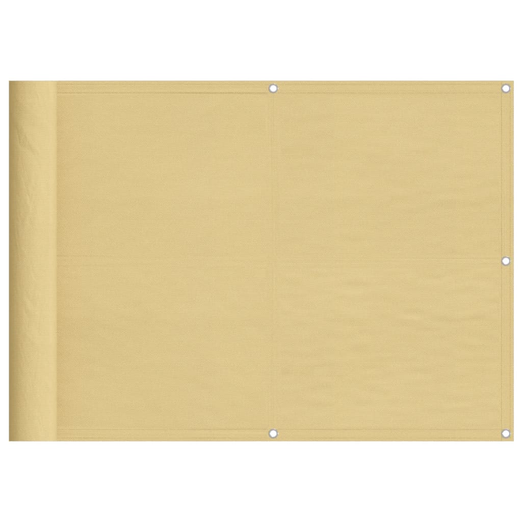 vidaXL Balcony Screen Sand 75x800 cm 100% Polyester Oxford 2