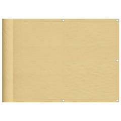 vidaXL Balcony Screen Sand 75x800 cm 100% Polyester Oxford 2