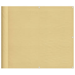vidaXL Balcony Screen Sand 90x800 cm 100% Polyester Oxford 2