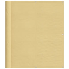 vidaXL Balcony Screen Sand 120x800 cm 100% Polyester Oxford 2