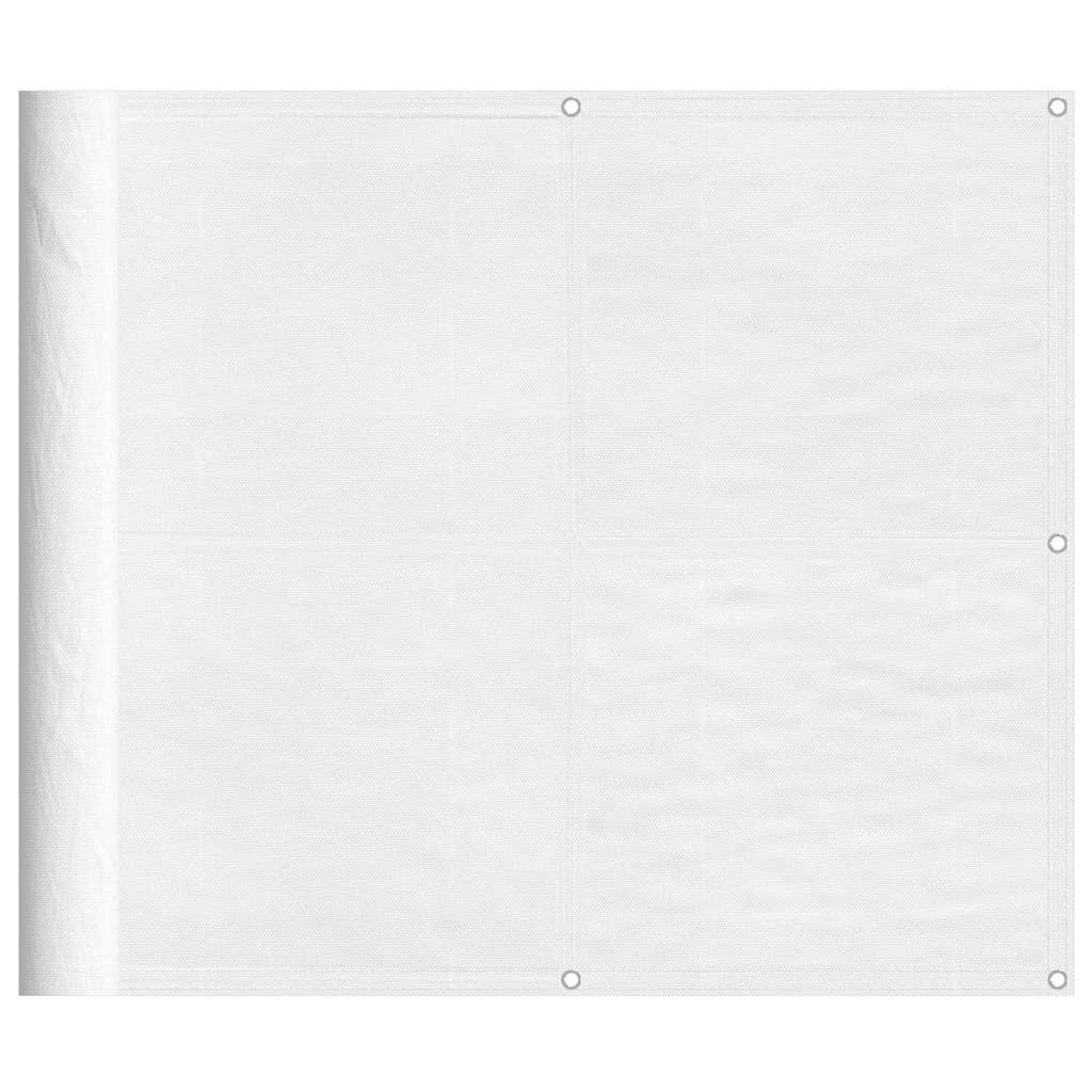 vidaXL Balcony Screen White 90x800 cm 100% Polyester Oxford 2
