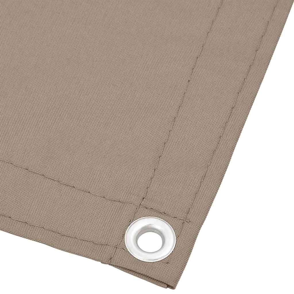 vidaXL Balcony Screen Taupe 75x800 cm 100% Polyester Oxford 3