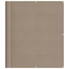 vidaXL Balcony Screen Taupe 120x700 cm 100% Polyester Oxford 2