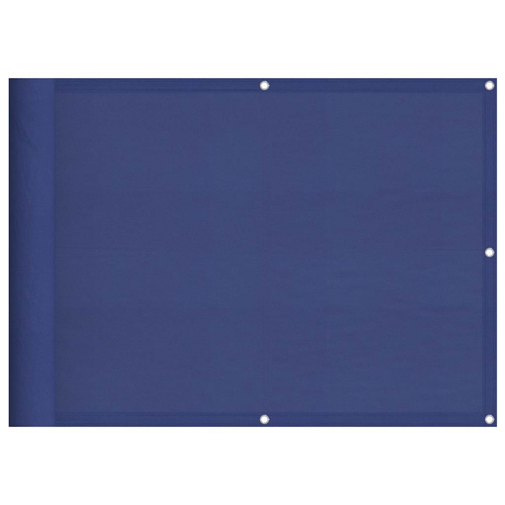 vidaXL Balcony Screen Blue 75x800 cm 100% Polyester Oxford 2