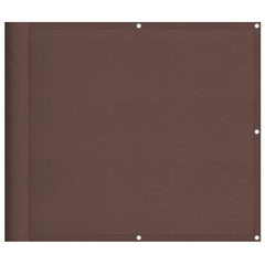 vidaXL Balcony Screen Brown 90x800 cm 100% Polyester Oxford 2