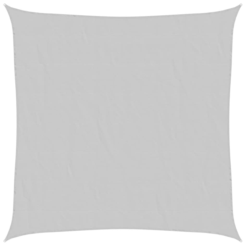 vidaXL Sun Shade Sail Light Grey 5x5 m 100% Polyester Oxford 2