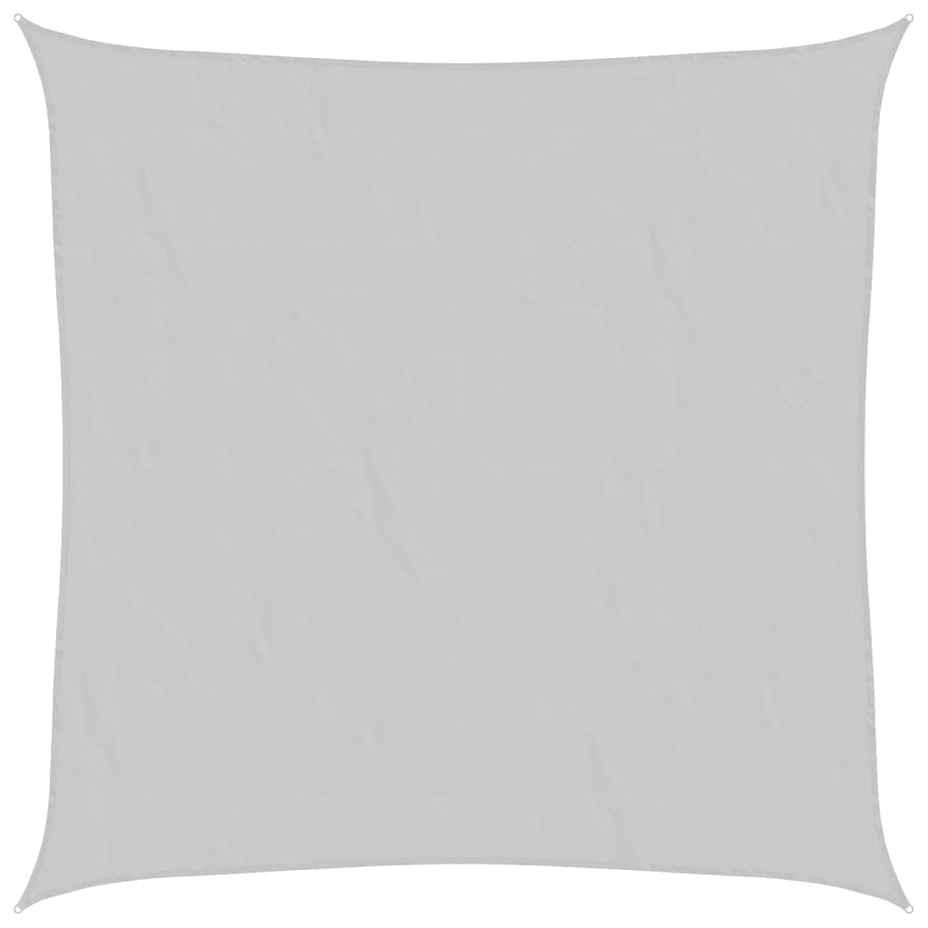 vidaXL Sun Shade Sail Light Grey 7x7 m 100% Polyester Oxford 2