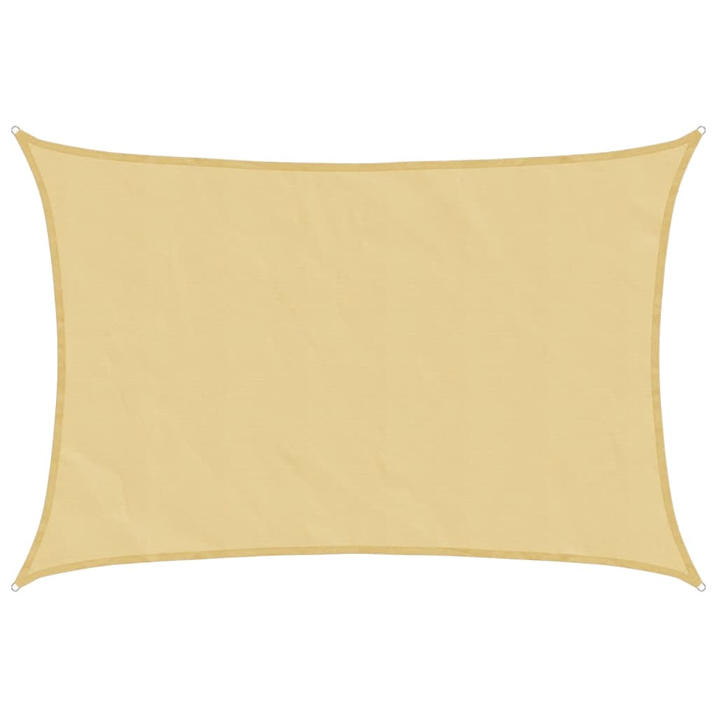 vidaXL Sun Shade Sail Sand 2.5x3.5 m 100% Polyester Oxford 6