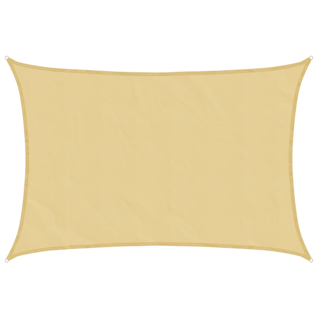 vidaXL Sun Shade Sail Sand 5x4 m 100% Polyester Oxford 2