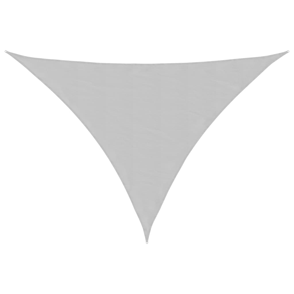 Sunshade Sail Oxford Fabric Triangular 4x4x5,8 m Width 4 m Depth 4 m Height 5.8 m Light grey