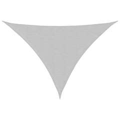 Sunshade Sail Oxford Fabric Triangular 4x4x5,8 m Width 4 m Depth 4 m Height 5.8 m Light grey
