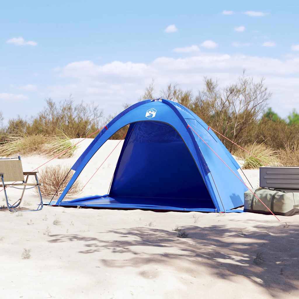 vidaXL Beach Tent Azure Blue Waterproof 3