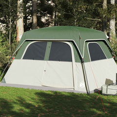 Family Tent Cabin Waterproof Green 6-person