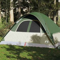 Family Tent Dome 6-Person Waterproof Width 334 cm Green