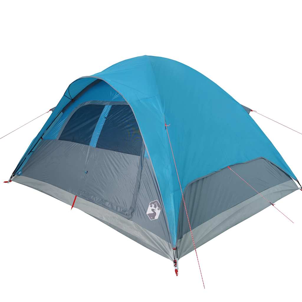 Family Tent Dome 6-Person Waterproof Width 334 cm Blue