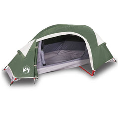 vidaXL Camping Tent Dome 1-Person Green Waterproof 2