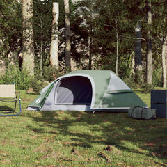 vidaXL Camping Tent Dome 1-Person Green Waterproof 3