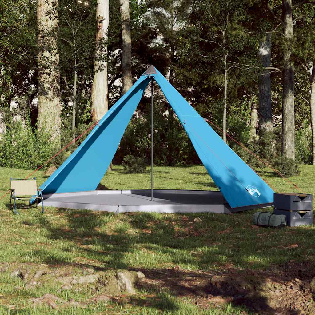vidaXL Family Tent Tipi 8-Person Blue Waterproof 3