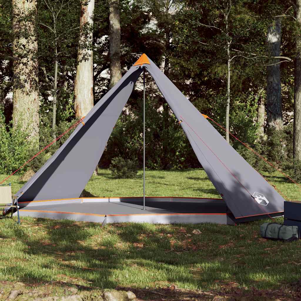 Family Tent Tipi 8-Person Waterproof Grey