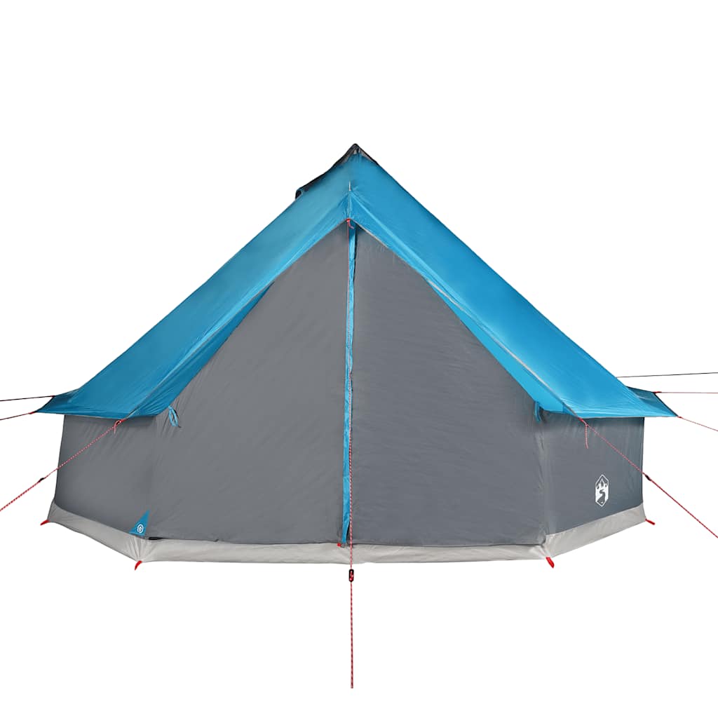Family Tent Tipi Waterproof Blue 6-Person