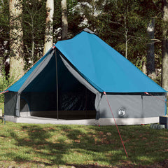 Family Tent Tipi Waterproof Blue 12-Person