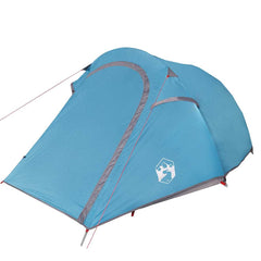vidaXL Camping Tent Tunnel 2-Person Blue Waterproof 5