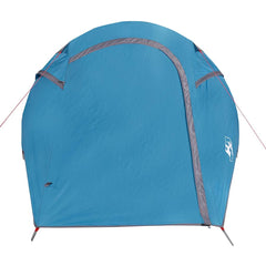 vidaXL Camping Tent Tunnel 2-Person Blue Waterproof 6
