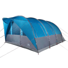 Family Tent Tunnel Waterproof Blue 7-person