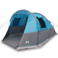 Camping Tent Tunnel 4-Person Waterproof Blue
