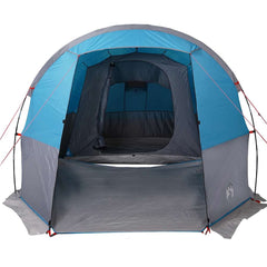 Camping Tent Tunnel 4-Person Waterproof Blue