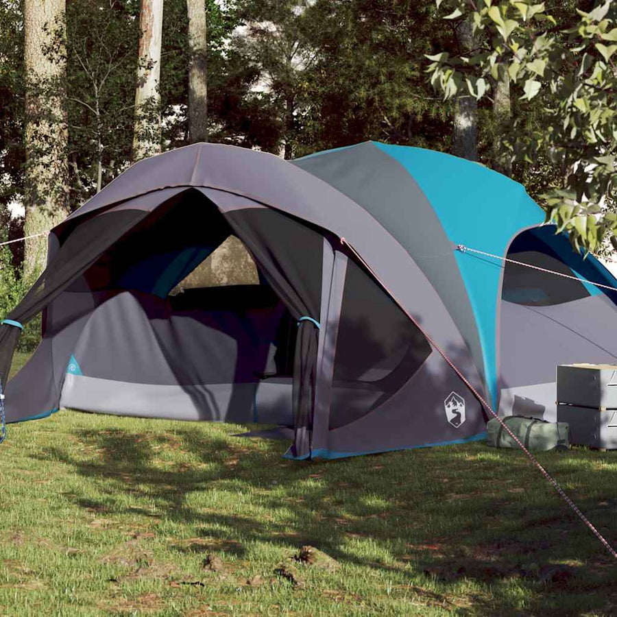 Family Tent Cabin 6-Person Waterproof Blue