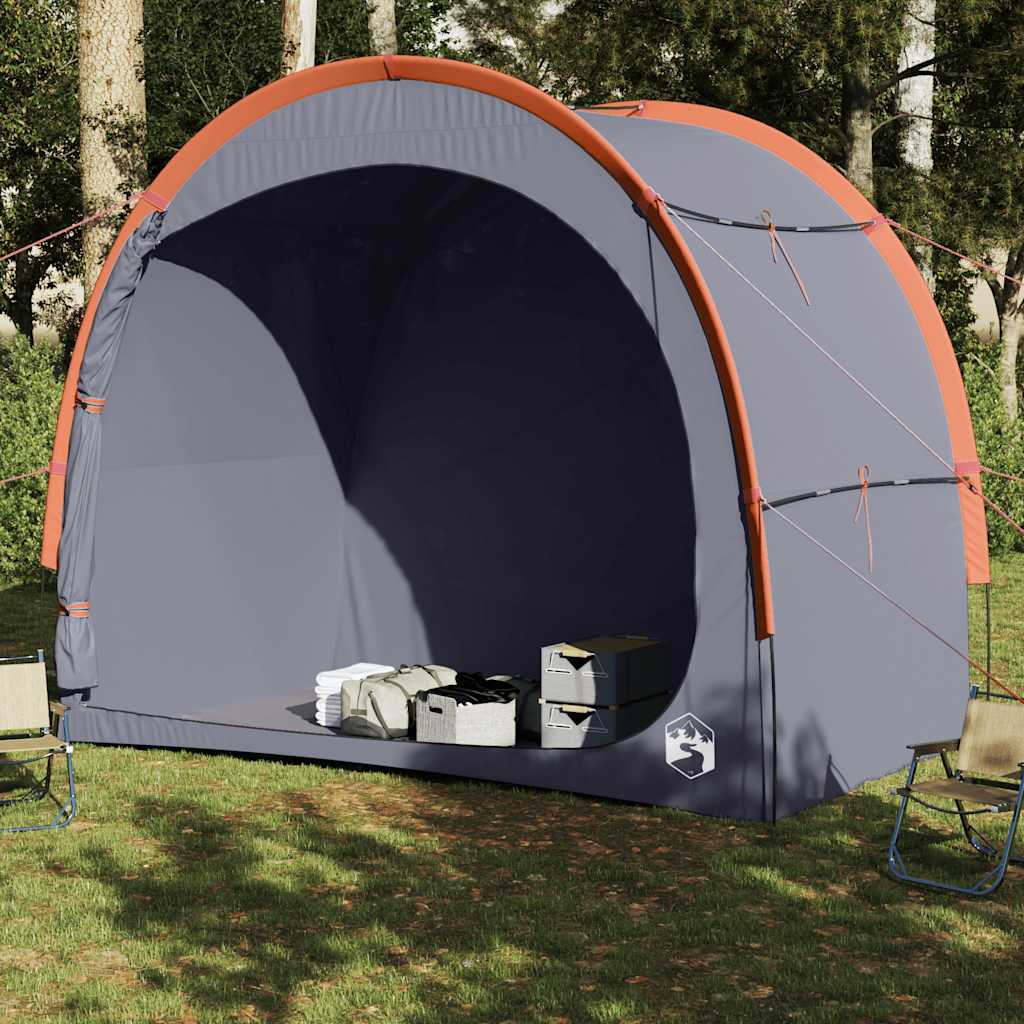 vidaXL Storage Tent Grey and Orange Waterproof 3