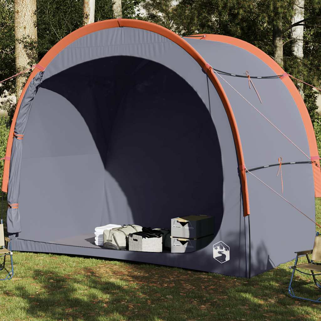 vidaXL Storage Tent Grey and Orange Waterproof 1