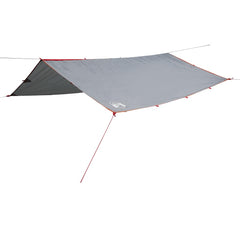 vidaXL Camping Tarp Grey and Orange 360x294 cm Waterproof 2