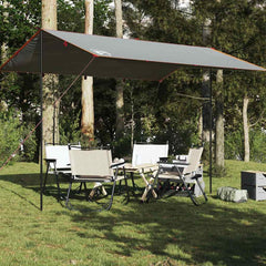 Camping Tarp Waterproof Oxford Grey 400 cm 294 cm