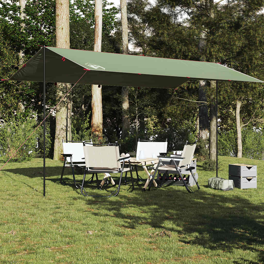 vidaXL Camping Tarp Green 500x294 cm Waterproof 3