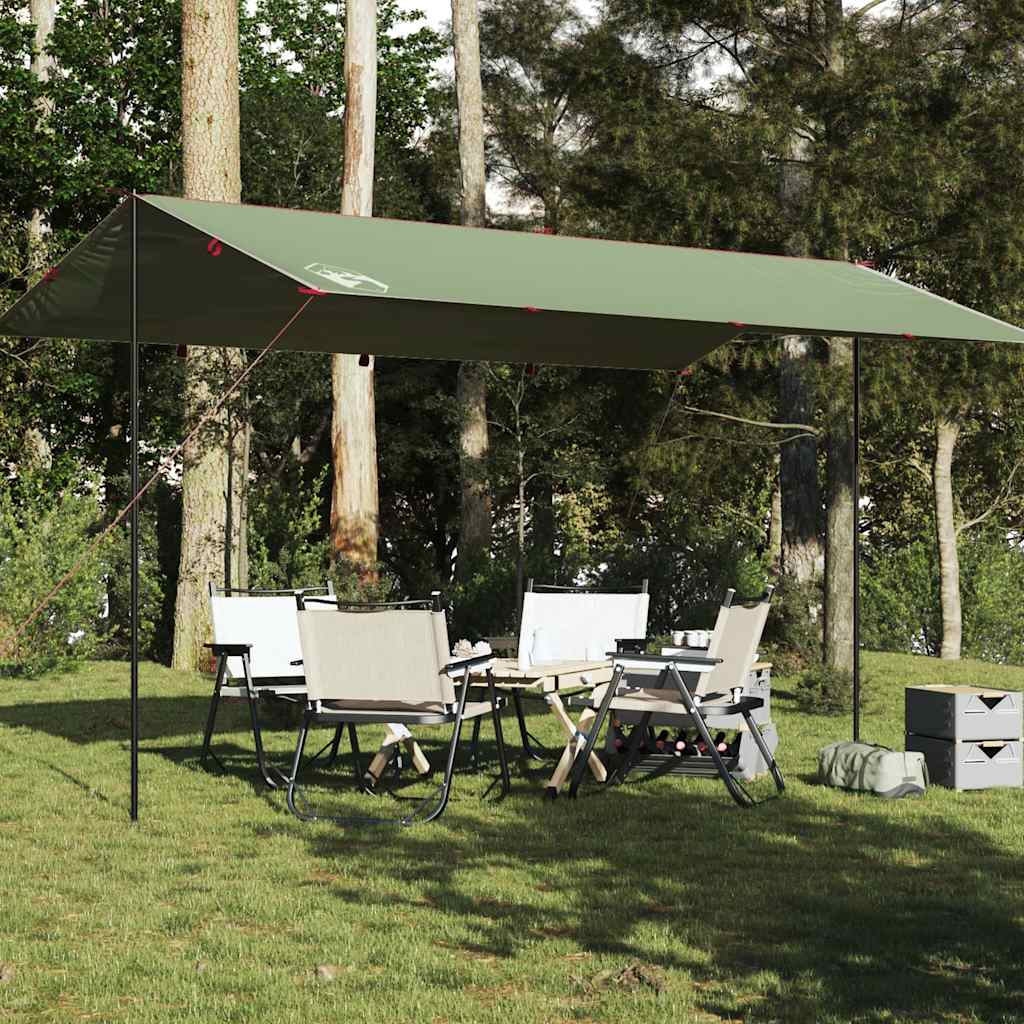vidaXL Camping Tarp Green 500x294 cm Waterproof 1
