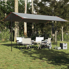 vidaXL Camping Tarp Grey and Orange 500x294 cm Waterproof 3