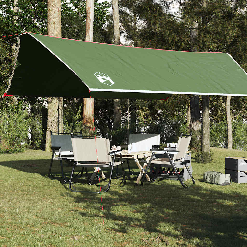 vidaXL Camping Tarp Green 500x294 cm Waterproof 1