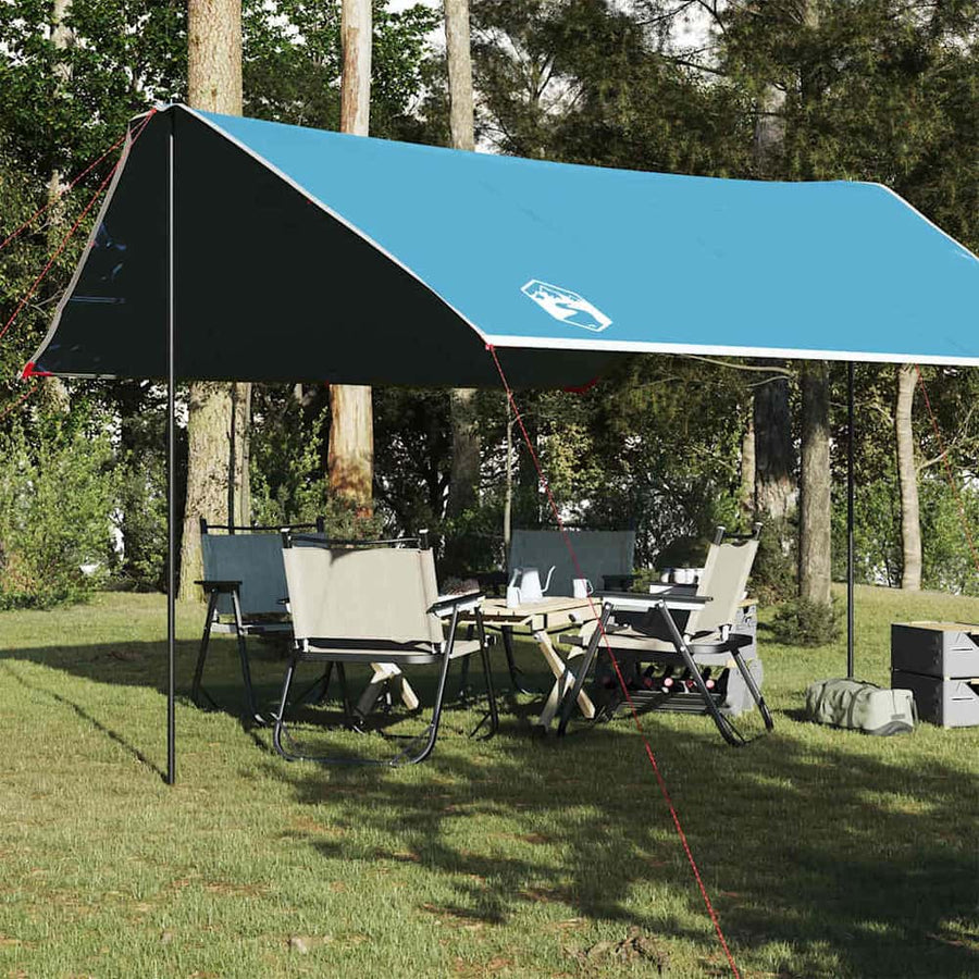 Camping Tarp Blue Waterproof
