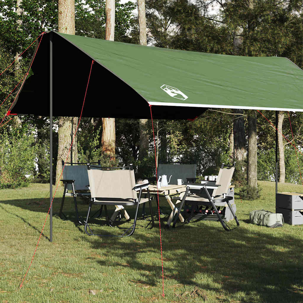 vidaXL Camping Tarp Green 460x305x210 cm Waterproof 1