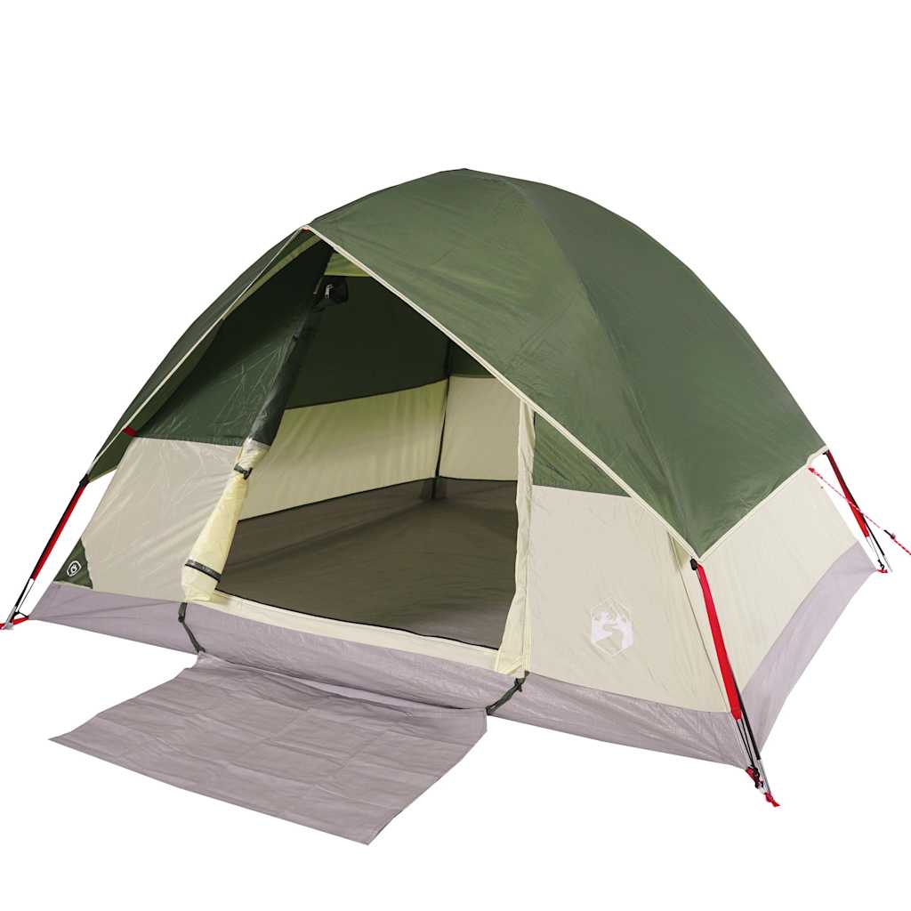 vidaXL Camping Tent Dome 2-Person Green Waterproof 5