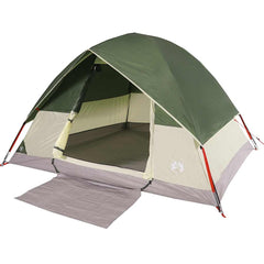 vidaXL Camping Tent Dome 3-Person Green Waterproof 5