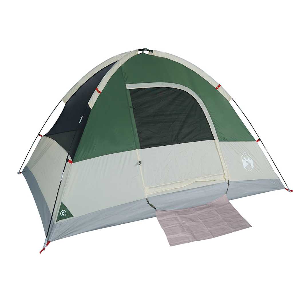 vidaXL Camping Tent Dome 3-Person Green Waterproof 6